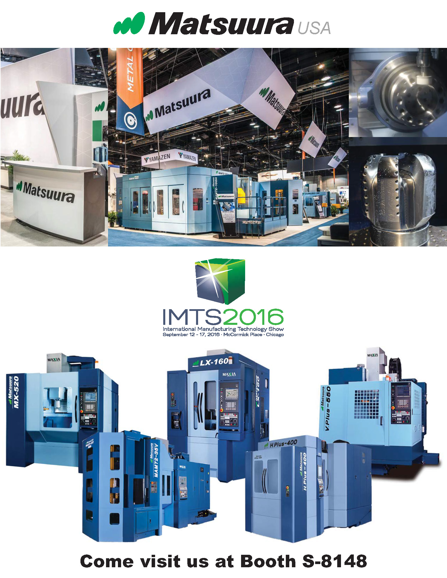 MATSUURA MACHINERY USA, INC. REVEALS MACHINE EXHIBITION PLANS FOR IMTS ...